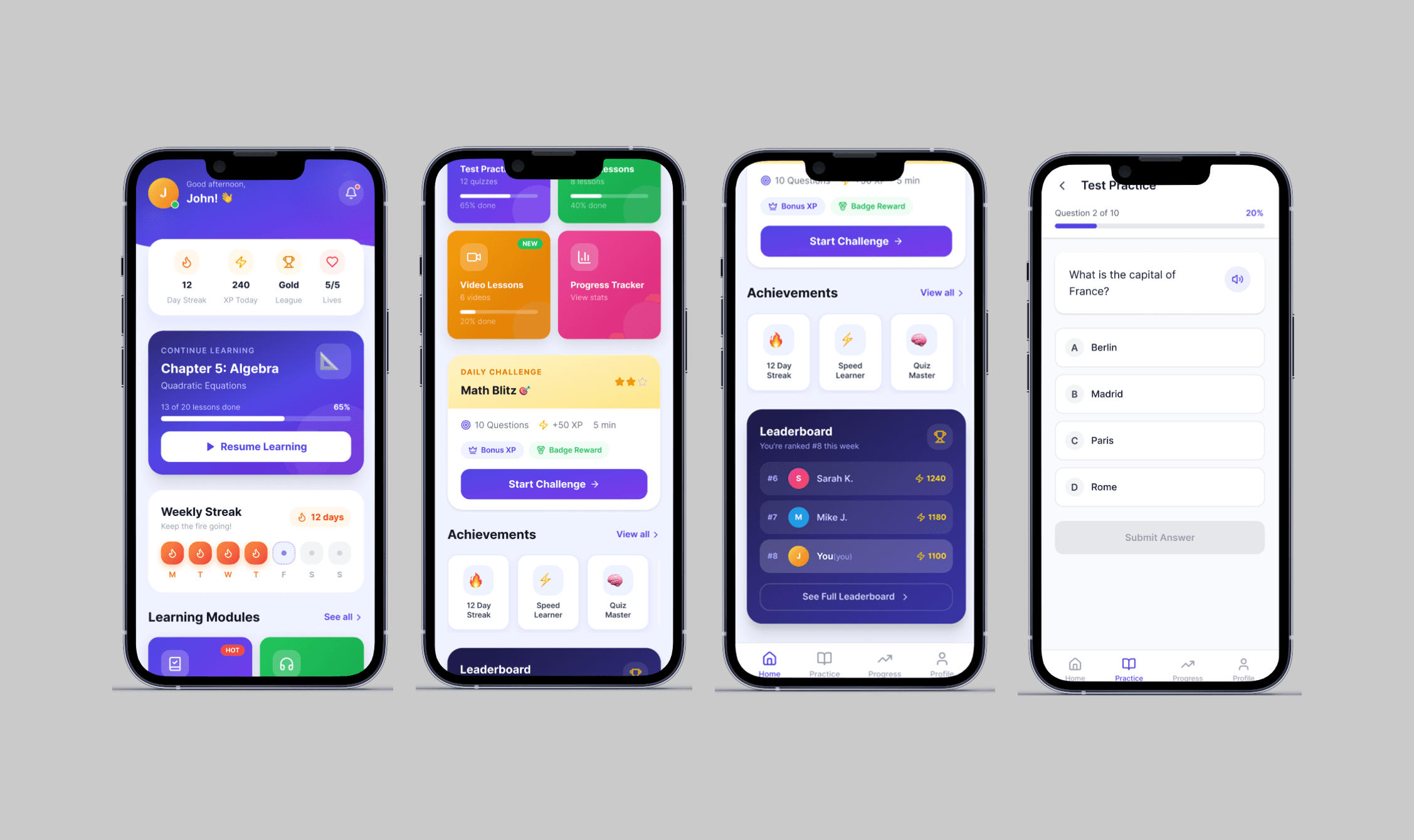 EduLearn product interface