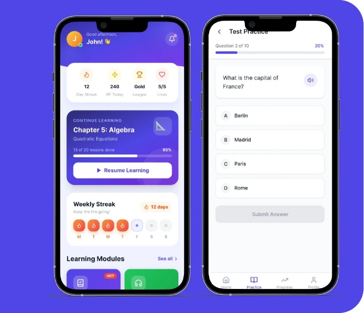 EduLearn product interface